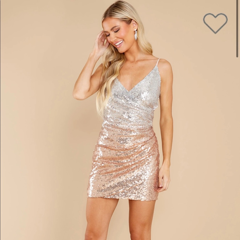 NWT Ombré Sequin party dress, medium